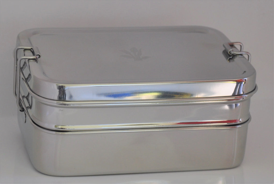 Three in One Classic Stainless Steel Lunch Box