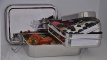 Load image into Gallery viewer, Three in One Classic Stainless Steel Lunch Box